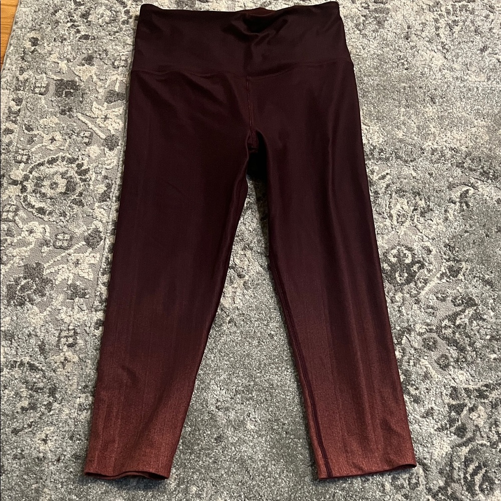 Athleta Maroon 7/8 Leggings * Shortened to 18.5" inseam